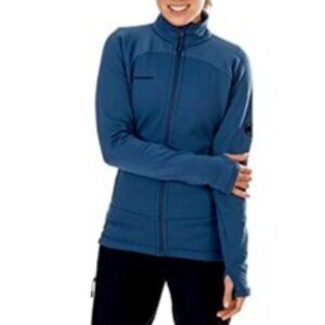 MAMMUT Aconcagua Blue Full Zip Fleece Jacket Coat XS
